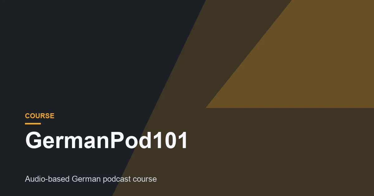 GermanPod101 Review: Learn German with a Premium Podcast