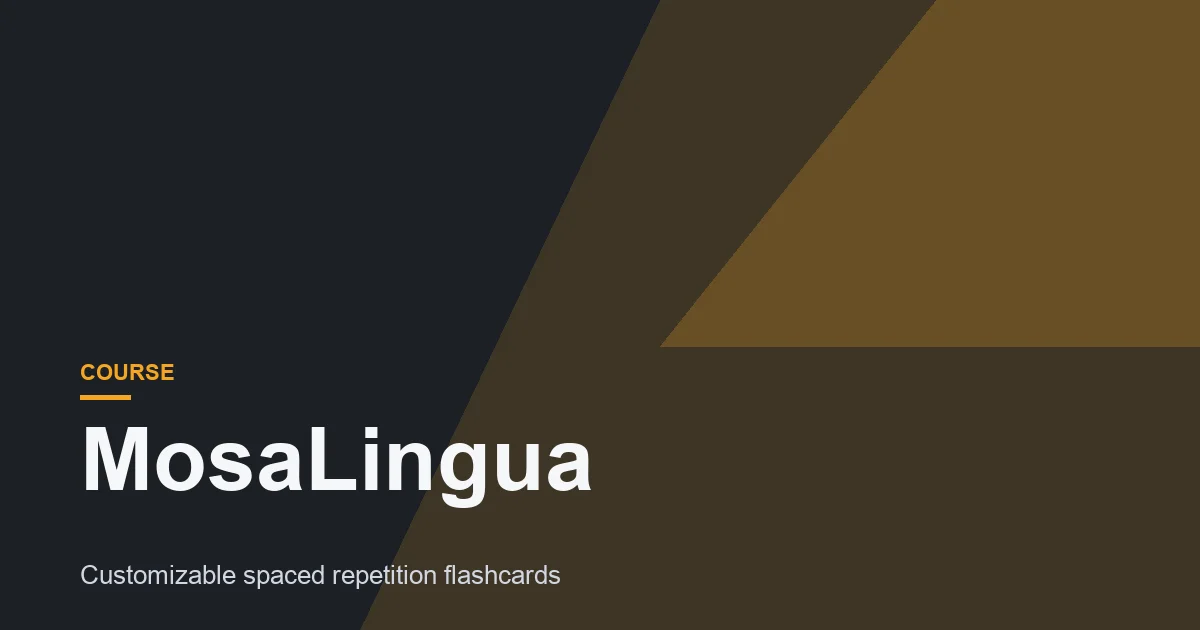 MosaLingua Review: Much more than just a flashcard app